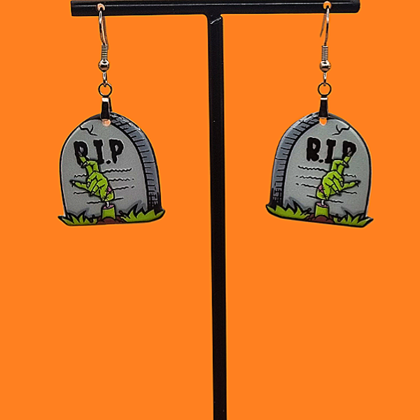 Halloweencollectie: R.I.P. oorbellen