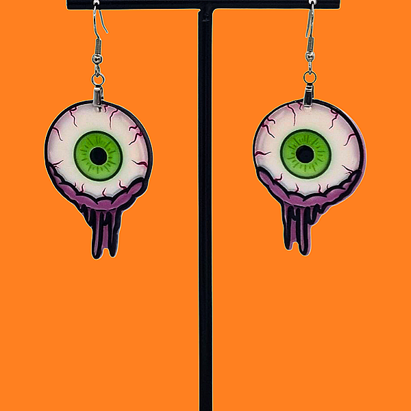 Halloweencollectie: Oogbal oorbellen