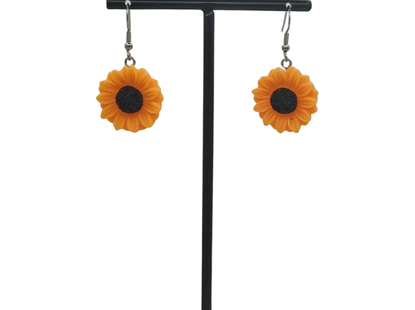 Zonnebloem oorbellen