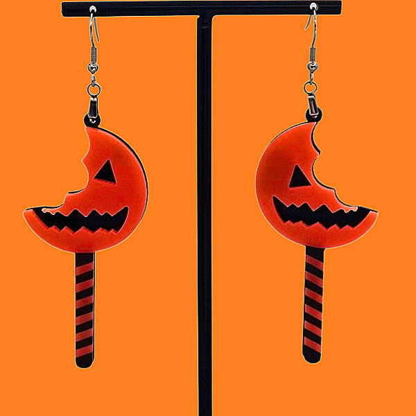 Halloweencollectie: Pompoen oorbellen