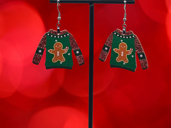 Kersttrui kerstcollectie oorbellen