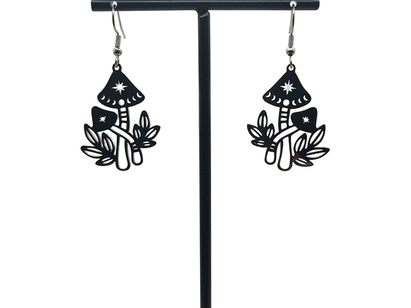 Paddenstoelen oorbellen