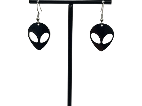 Alienhoofd oorbellen