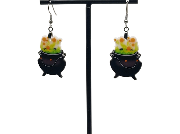 Heksenketel oorbellen