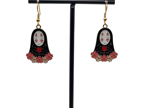 No face hart oorbellen