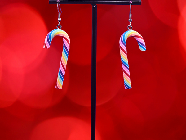 Zuurstok kerstcollectie oorbellen