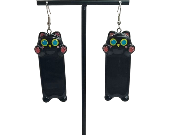 Zwarte kaaaaaaaaaaaat oorbellen