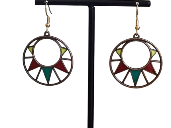 Vrolijke kleur oorbellen 3