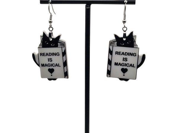 Reading is magical oorbellen