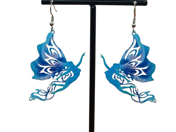 Water elfje oorbellen