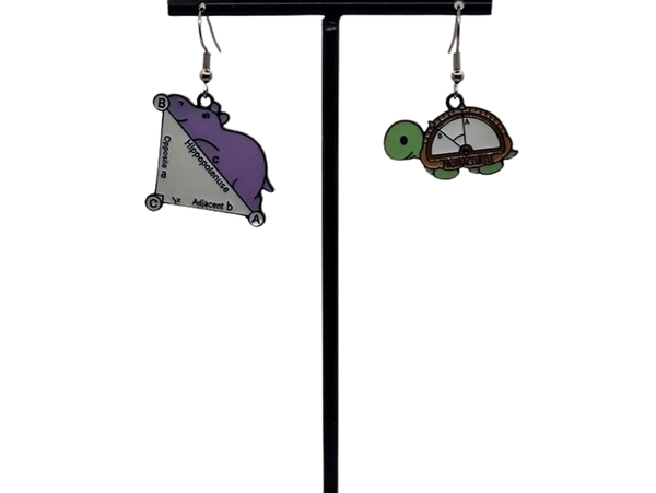 Wiskunde liefde oorbellen