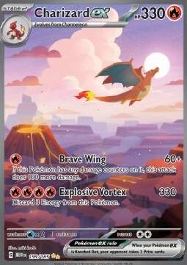 Charizard ex (MEW 199) PSA 9