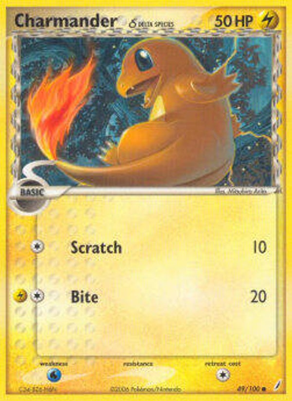 Charmander δ Delta Species (CG 49, Stamped, Reverse Holo,LP)