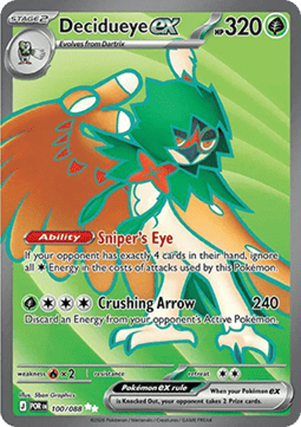 Decidueye ex (POR 100)