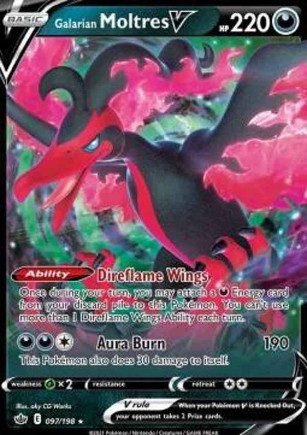 Galarian Moltres V (CRE 097)