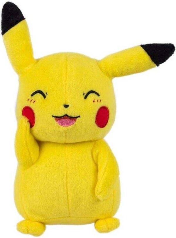 Pikachu - Knipoog - Pluche Knuffel (Tomy)