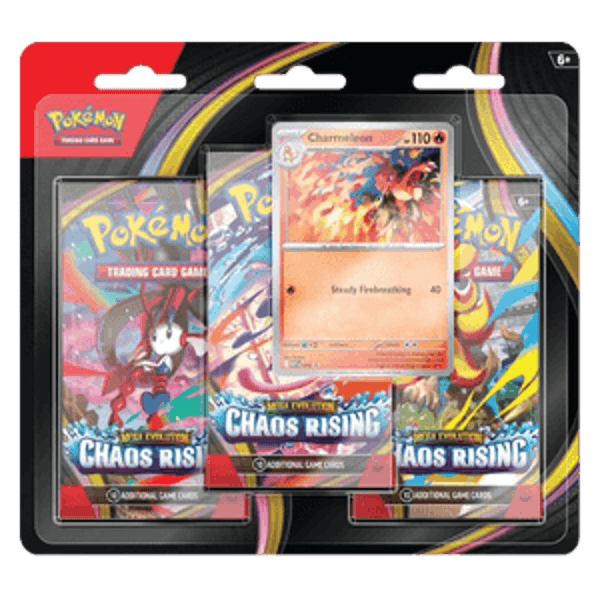 Pokemon Chaos Rising: Charmeleon 3-Pack Blister