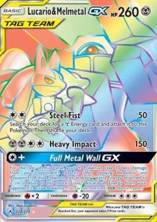 Lucario & Melmetal GX (UNB 224)