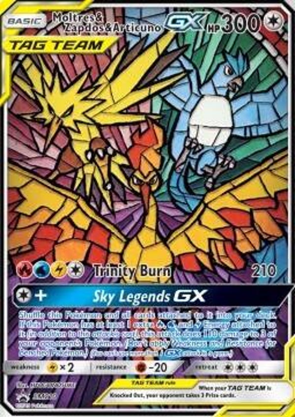 Moltres & Zapdos & Articuno GX (SM 210, unsealed)
