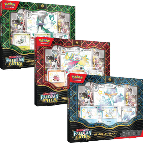 Paldean Fates Premium Collection Meowscarada/Quaquaval/Skeledirge