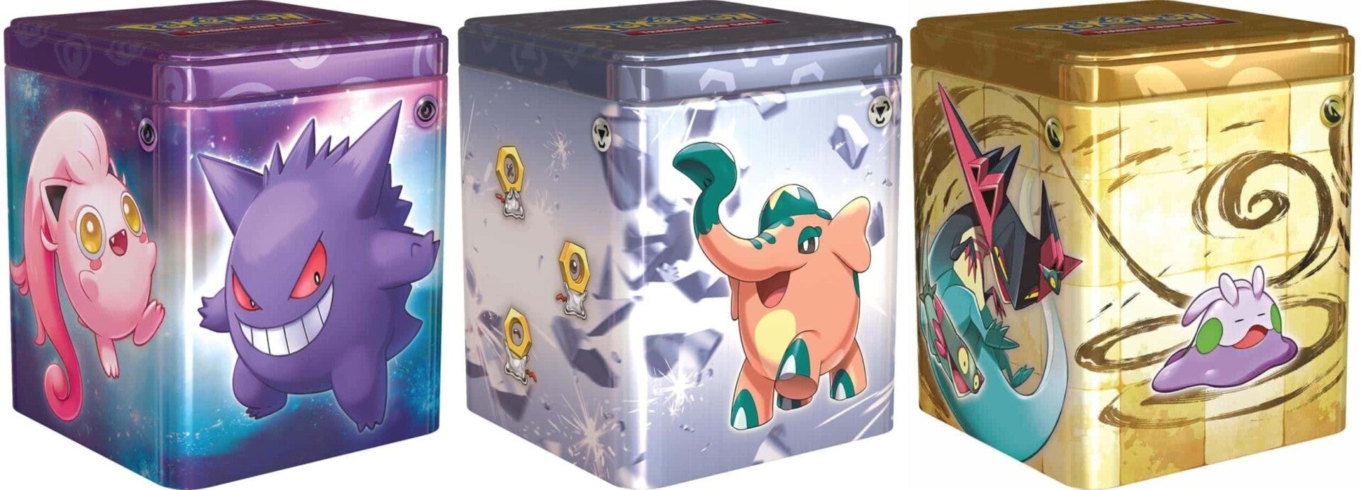 Pokemon 2024 Stacking Tins – Psychic, Metal & Dragon