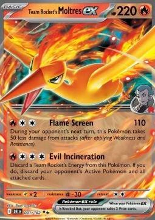 Team Rocket's Moltres ex (DRI 031)
