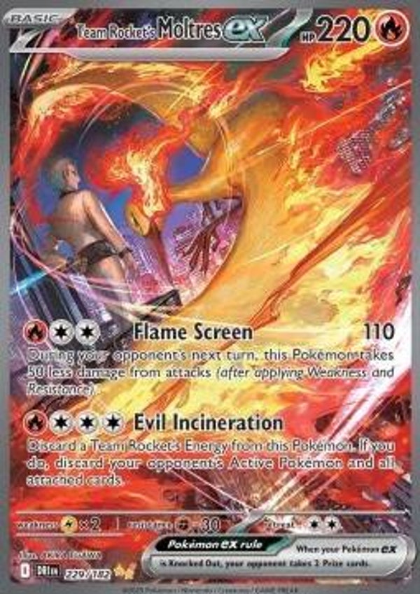 Team Rocket's Moltres ex (DRI 229, OC)