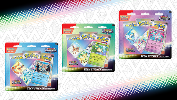 Pokemon Scarlet & Violet Prismatic Evolution Tech Sticker collection