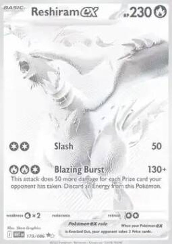 Reshiram ex (WHT 173) PSA 10