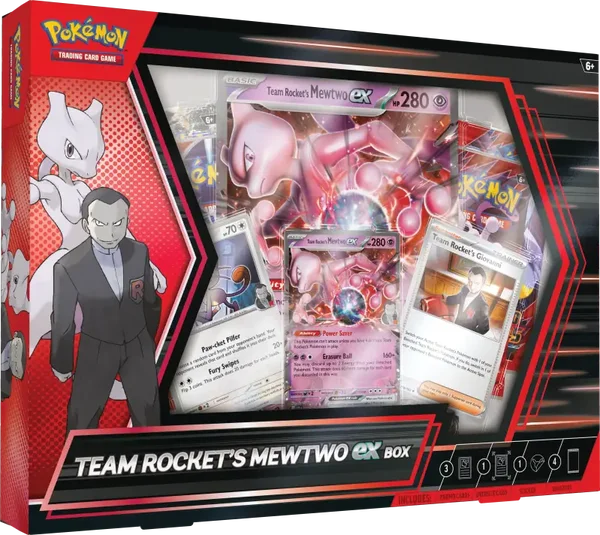 Pokemon Scarlet & Violet Team Rocket's Mewtwo EX Box