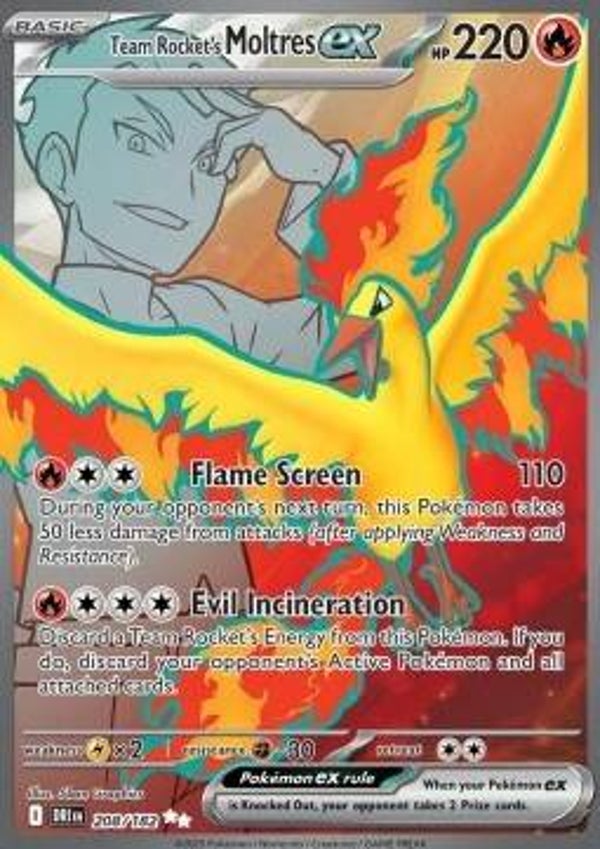 Team Rocket's Moltres ex (DRI 208)