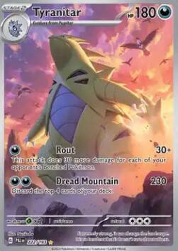 Tyranitar (PAL 222, printlijn)