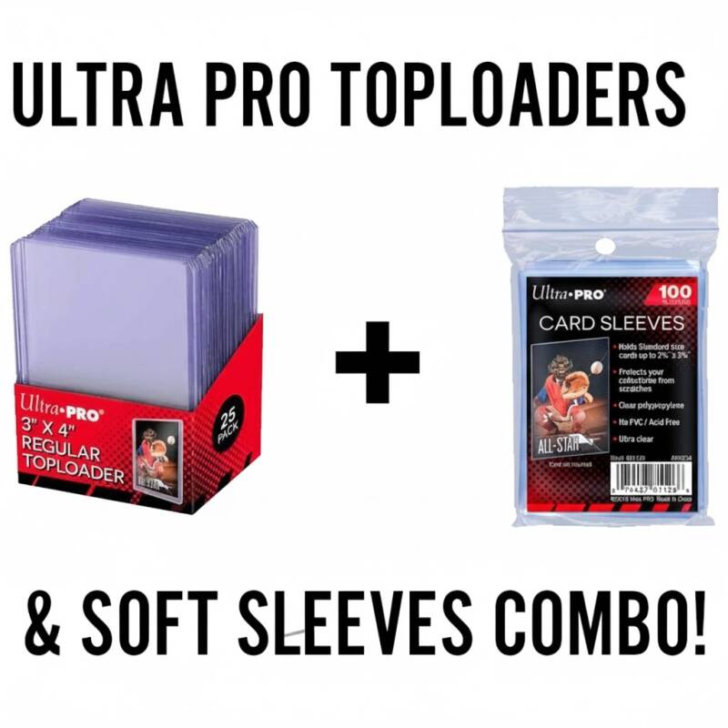 Ultra Pro Soft Sleeve en Toploader combo