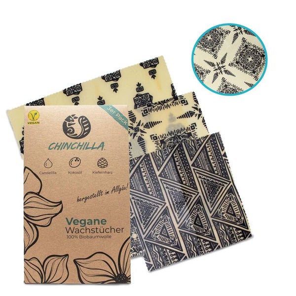 Wax wrapdoeken set (eco vershoudfolie)