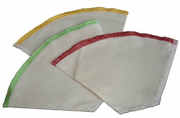 Linnen herbruikbare koffiefilters (per 3)