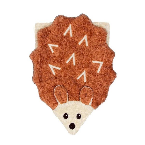 Washandschoen van biokatoen - kleine egel