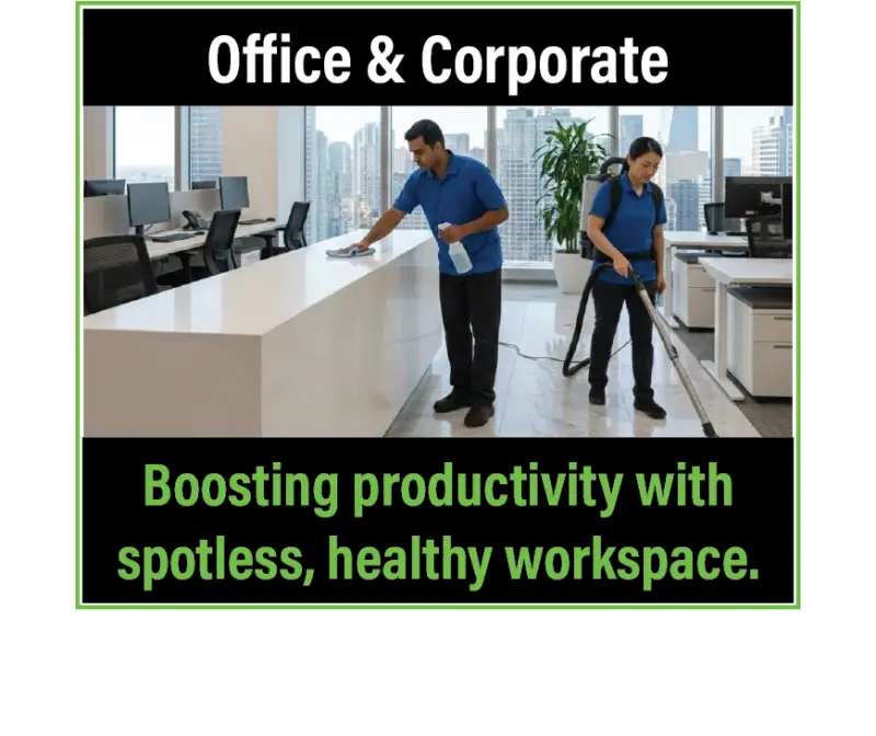 Professional office cleaning and janitorial services for corporate buildings in Centennial and Castle Rock.