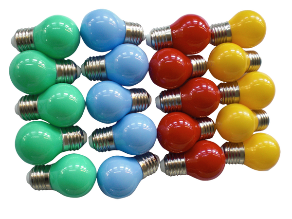 50 stuks 2e kans gekleurde prikkabel lampen