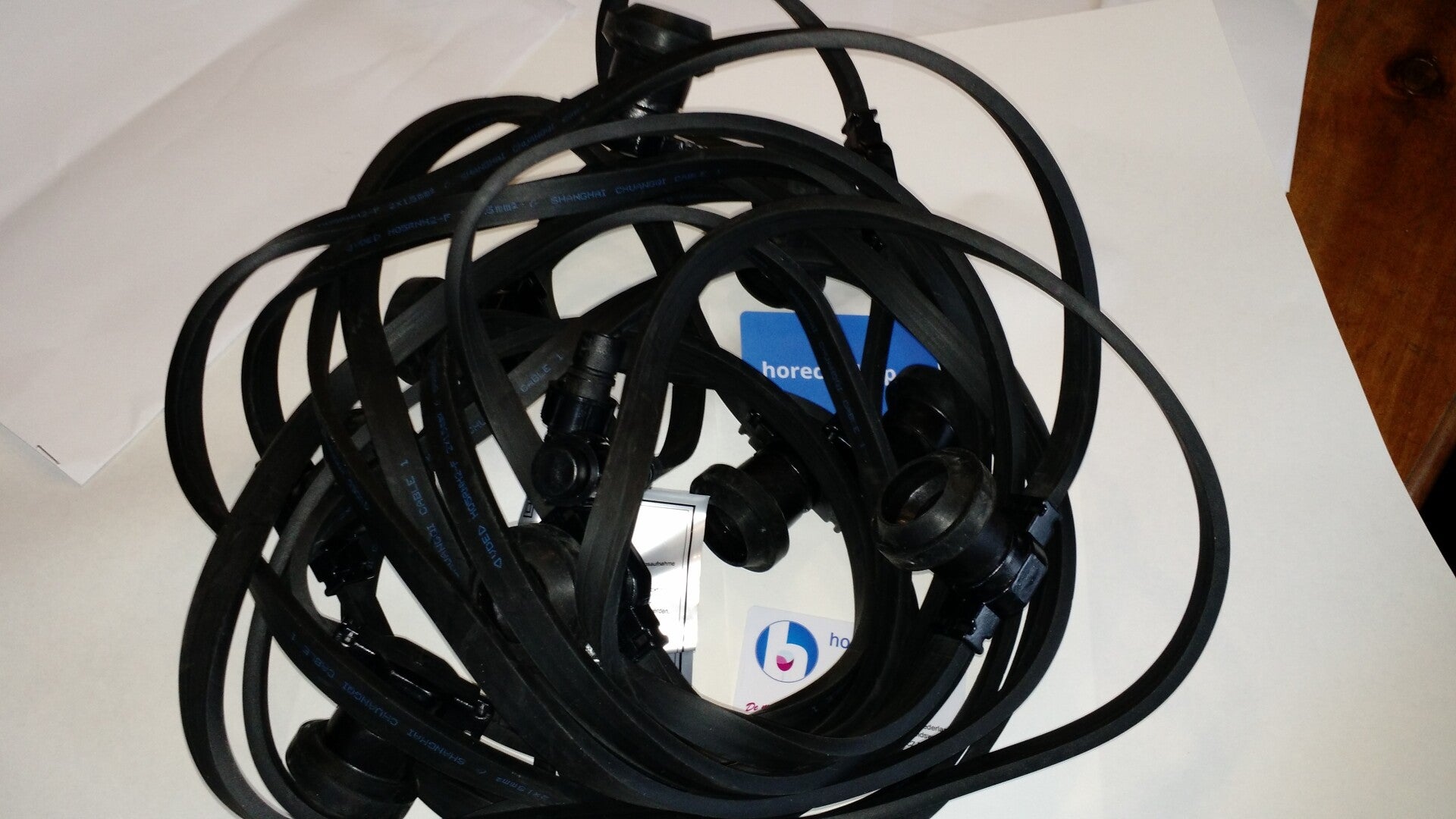 Prikkabel  5 m.  10  fittingen