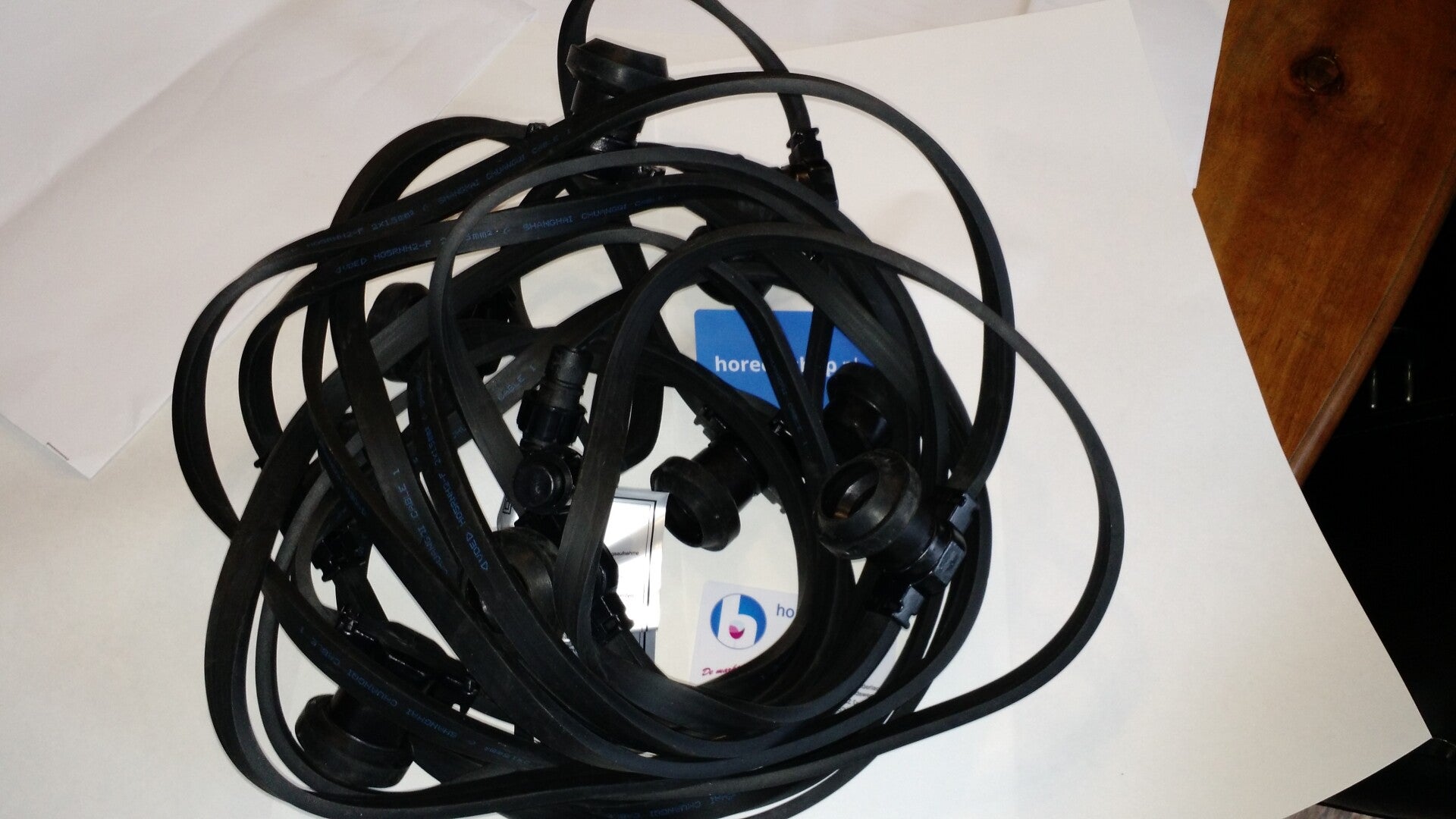 Prikkabel   5 m.  15  fittingen