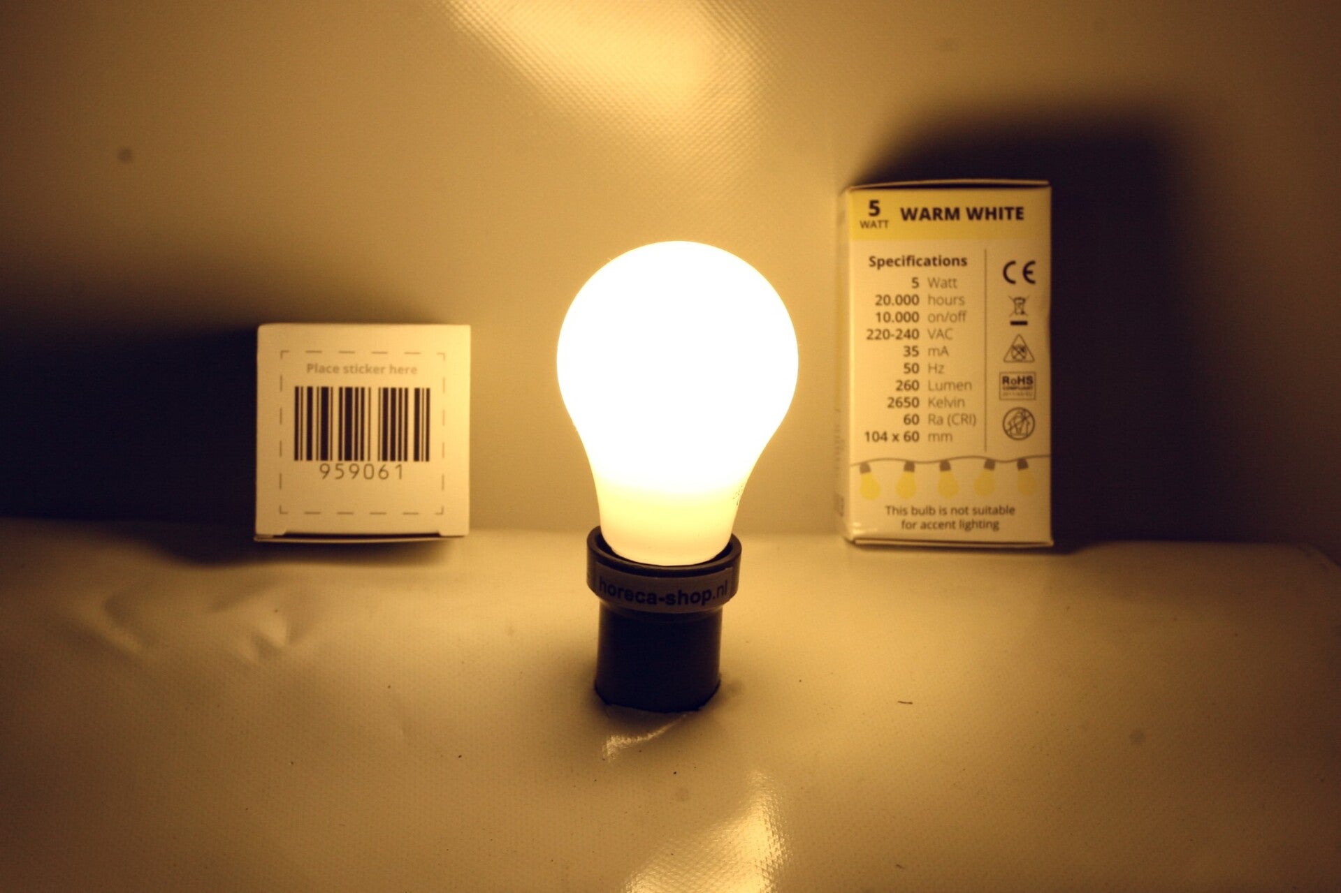 Grote Ledlamp 5w wit