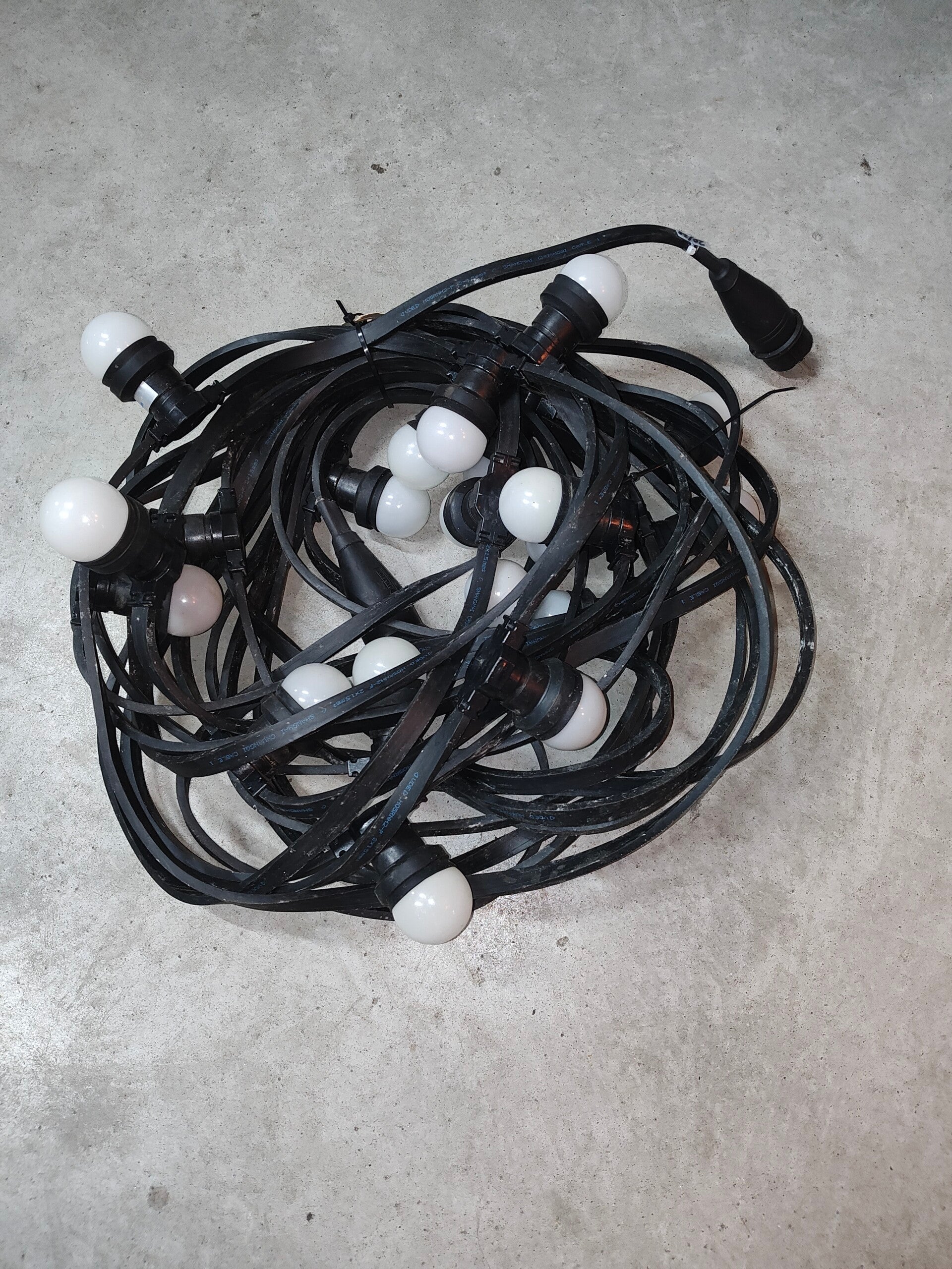 2e kans Prikkabel 20 m. , 20 lampen