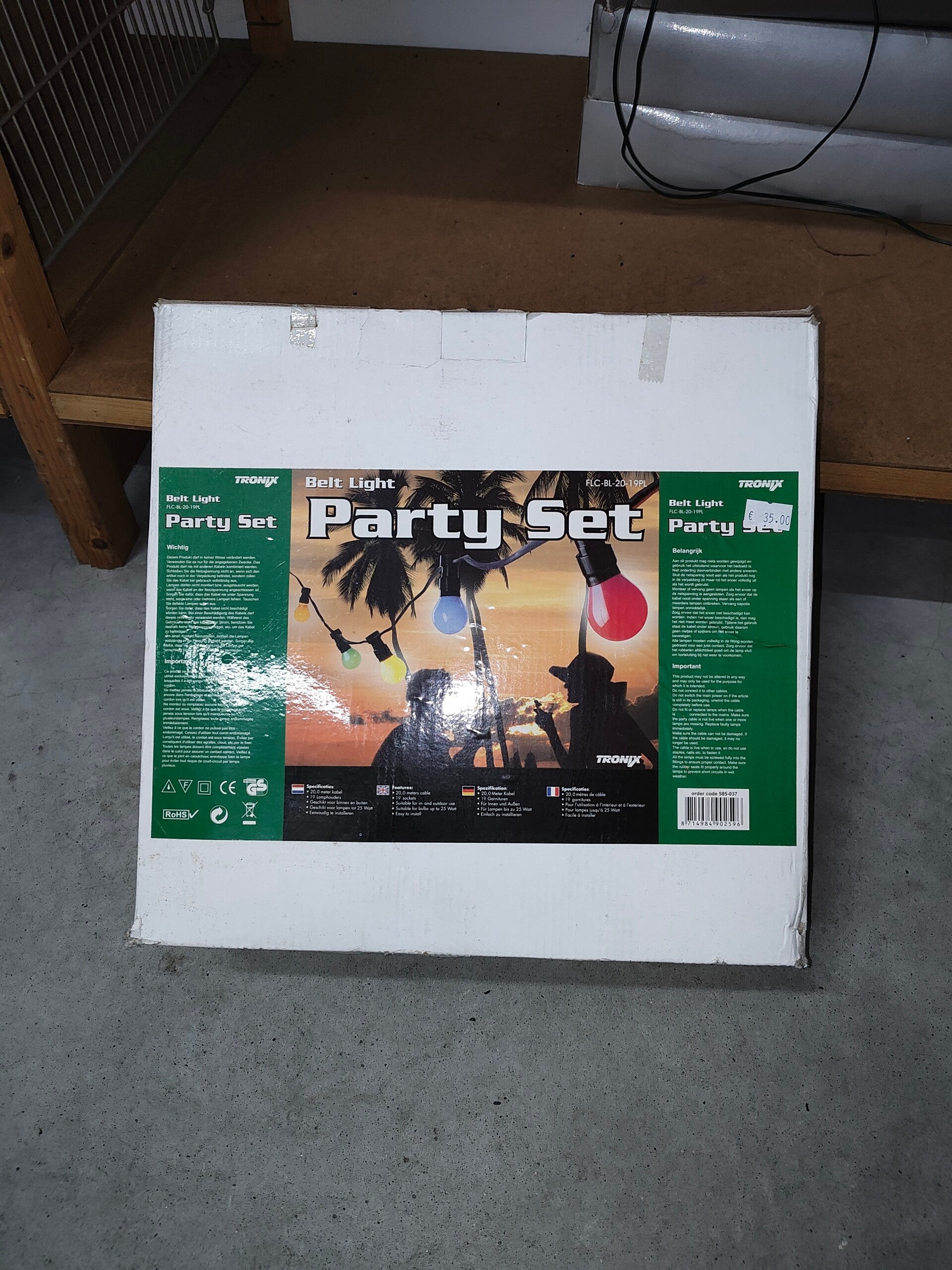 nieuwe Prikkabel   20 m. met 19 fittingen