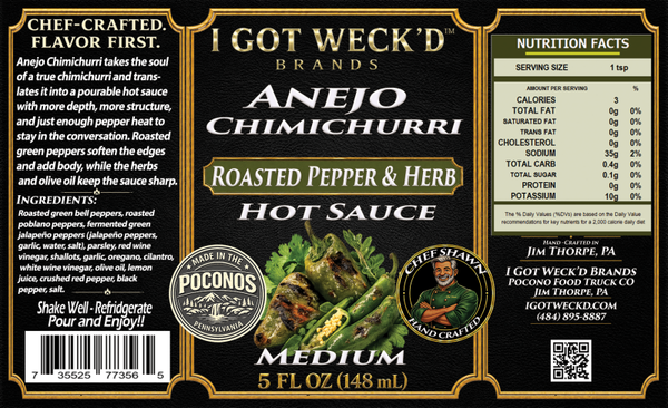 Anejo Chimichurri - Roasted Pepper & Herbs Hot Sauce