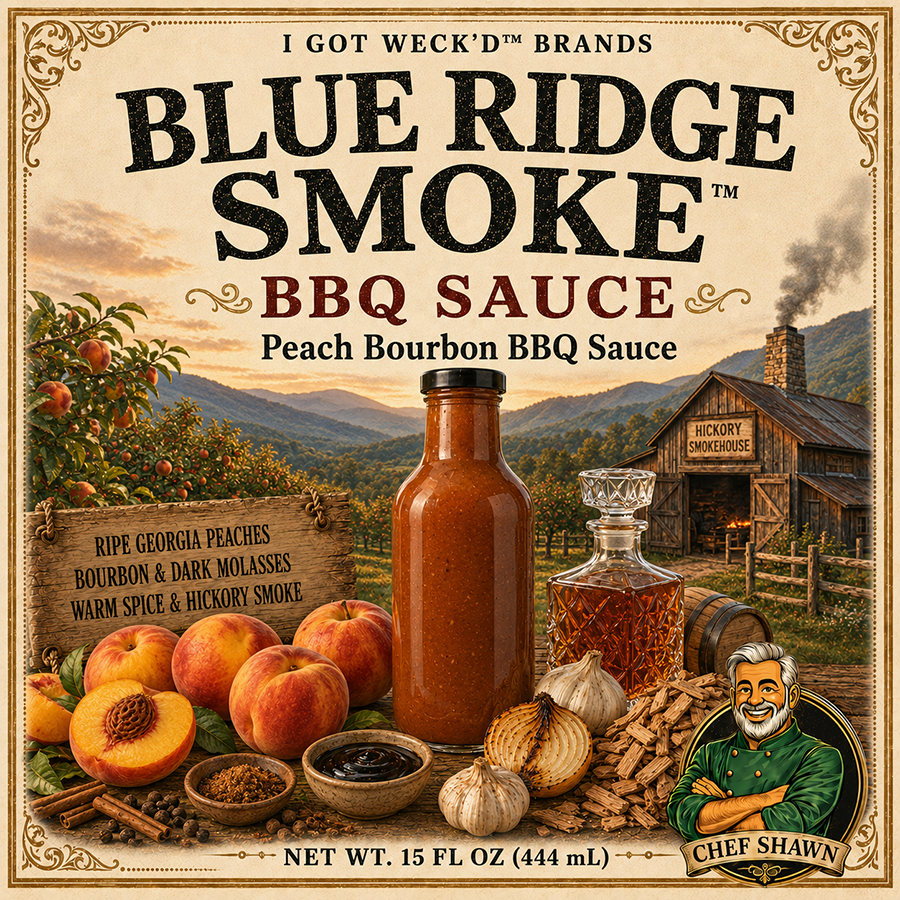 Blue Ridge™ Smoke – Georgia Peach Bourbon BBQ Sauce