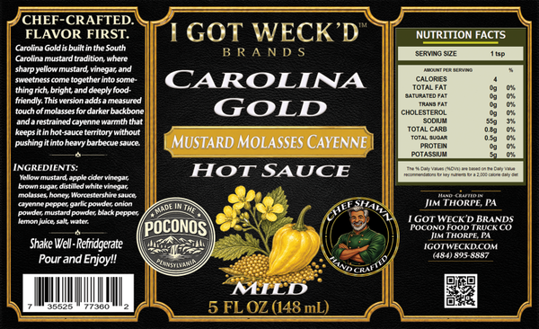Carolina Gold - Mustard Cayenne Hot Sauce
