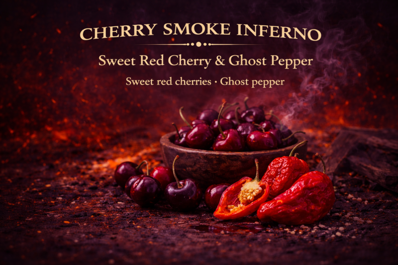 Cherry Smoke Inferno — Smoked Cherry & Ghost Hot Sauce