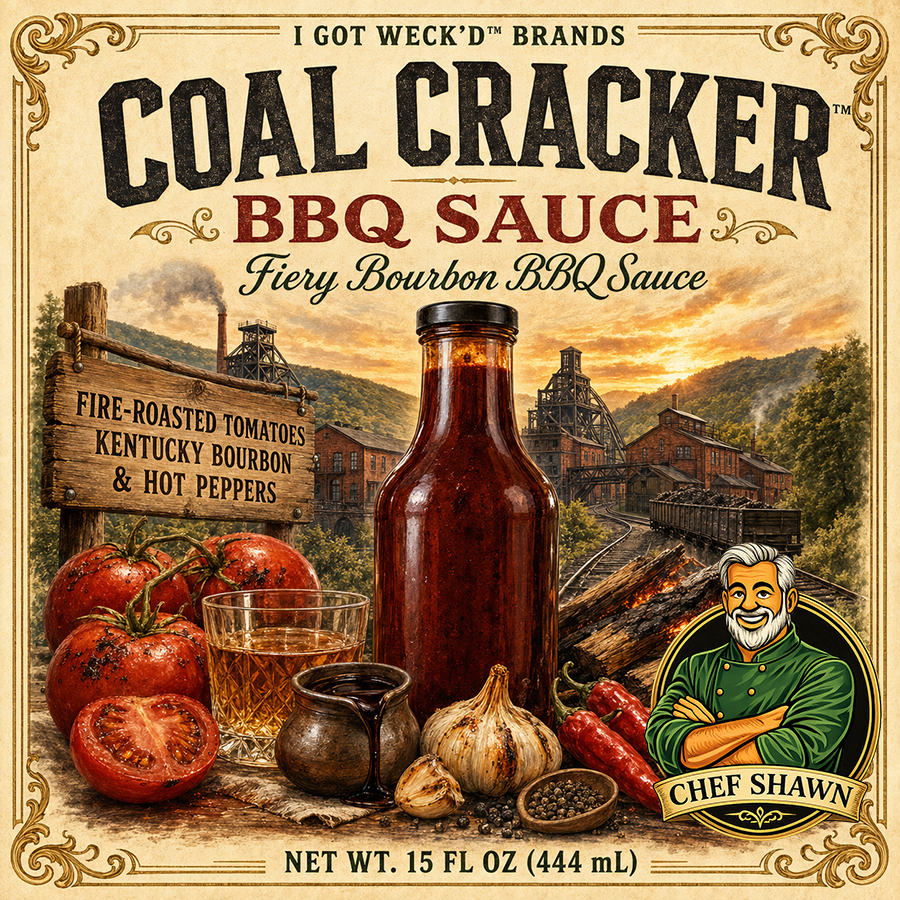 Coal Cracker™ Roasted Red Pepper Bourbon BBQ Sauce