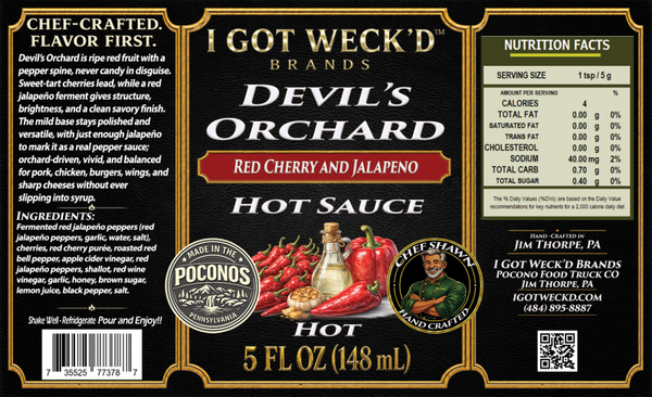 Devil's Orchard - Red Cherry Jalapeno Hot Sauce