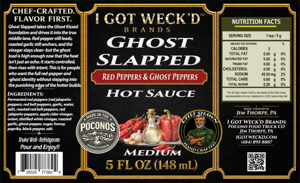 Ghost Slapped - Red Pepper Habanero Hot Sauce